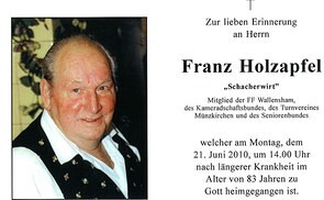 Franz Holzapfel