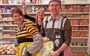 Faschingsdienstag beim SPAR-Caritas-Markt in Alberndorf